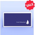 Öko Weihnachtskarte stilisierter Weihnachtsbaum auf Lila » eco-cards