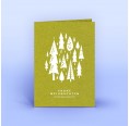 Öko Weihnachtskarte Wald auf Graspapier A6 » eco cards
