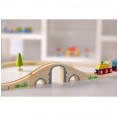 EverEarth Eisenbahnbrücke aus FSC Holz – Öko Holzspielzeug