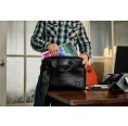 Laptop-Schultertasche aus Recycling-Material Precious Peacock » ecowings