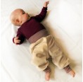 Baby Strampelhose Bio-Nicki Ecru/Altrosa | bingabonga