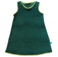 Bio Nickikleid für Mädchen, Bio Baumwolle smaragd | bingabonga