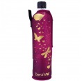 Glasflasche mit Schmetterling Neoprenbezug Violet » Dora's