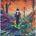 Graffiti Wasserflasche mit Neoprenbezug von Doras