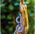 Fairtrade Halskette BIG CIRCLES Schwarz/Weiß » Sundara
