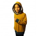 Gelbes Nicki Hoodie für Mädchen, Bio-Baumwolle | bingabonga