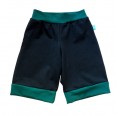 Dunkelblaue Bio Jersey Shorts mit Kontrastbündchen | bingabonga