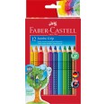 Faber-Castell Jumbo Grip Buntstift, 12 Eco Pencil