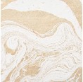 Weiß-Gold Leporello Marmoriertes Papier  | Sundara Paper Art