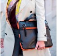 Panther Laptop Tasche orange, Upcycling Schultertasche | Ecowings