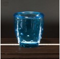 Vidrios Reciclados San Miguel Teelichtglas blau