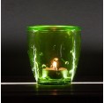 Teelichtglas 'Feeling' Recyclingglas grün | VSanmiguel