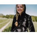 Bio Walkmantel mit Kapuze für Mädchen & Damen, anthrazit, Bio Schurwolle