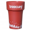 Mehrwegbecher Treecup rot mit Weihnachtsmotiv » NOWASTE