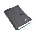 Ecowings vegan Leder Notizringbuch, grün, mit Öko Büttenpapier