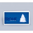 Öko Weihnachtskarte Weihnachtsbaum Modern blau | eco-cards-shop