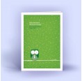 Eule im Schnee, grün - Eco Weihnachtskarten, A6 hoch | eco-cards