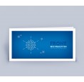 Schneeflocke blau Öko Weihnachtskarten | eco-cards-shop