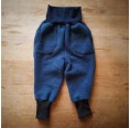 Kinder Bio Wollfleecehose mit Taschen Nachtblau | Ulalü