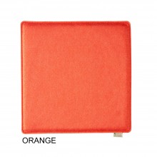 Vegan Sitzkissen 'Quadrat' 40cm x 40cm Violan® Premium, Orange