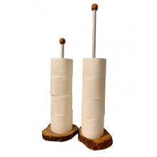 Toilettenpapier-Ständer aus Olivenholz, für 4–6 Ersatzrollen