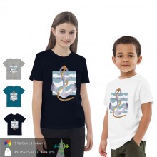 Anker Print Kinder T-Shirts Bio-Baumwolle – verschiedene Farben