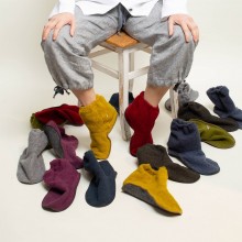 Fuß- und Pulswärmer aus 100% Schurwolle Flauschloden, verschiedene Größen & Farben