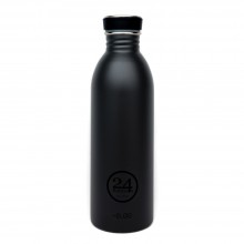 24Bottles Urban Bottle Edelstahl Trinkflasche, Schwarz 0.5 Liter