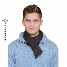 Alpaka Businessschal – Unisex Schal aus 100% Baby Alpaka, Braun