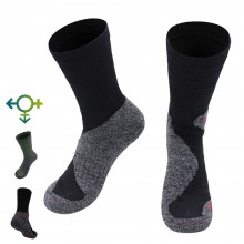 Alpaka Trekking Socken, zweifarbige, Unisex Funktionssocken, Einzelpaar oder 3er Pack
