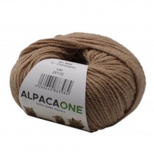 Alpacaone Baby Alpaka Wolle Knäuel 50g -112m 4-4,5 Nadelstärke Nm 4/9 Strick-Häkel-Garn, Champagner