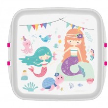 Biodora KIDS Lunchbox aus Biokunststoff, Meerjungfrau