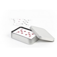 Spielkartendose aus Weißblech