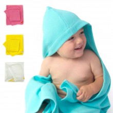 Baby Kapuzenhandtuch & Waschlappen Set, Bio-Baumwolle
