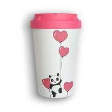 bico2go Bio Mehrweg Kaffeebecher to go Heybico – Panda Love
