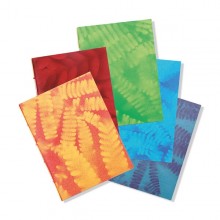 Notizbuch SPRAY PRINT 5er Set – handgeschöpftes Recycling Baumwoll-Papier