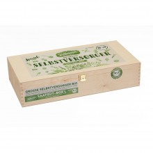 Selbstversorger Saatgut-Box L mit 22 hochwertigen Saatgut-Tüten in Bio-Qualität