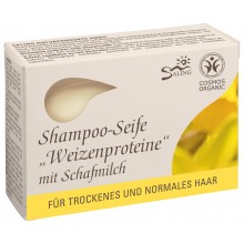 Saling Shampoo-Seife Weizenproteine mit Schafmilch für trockenes und normales Haar