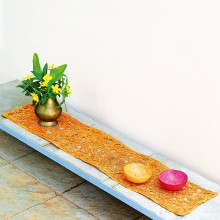 Tischläufer / Wandbehang aus Recycling-Bananenfaser, verschiedene Farben
