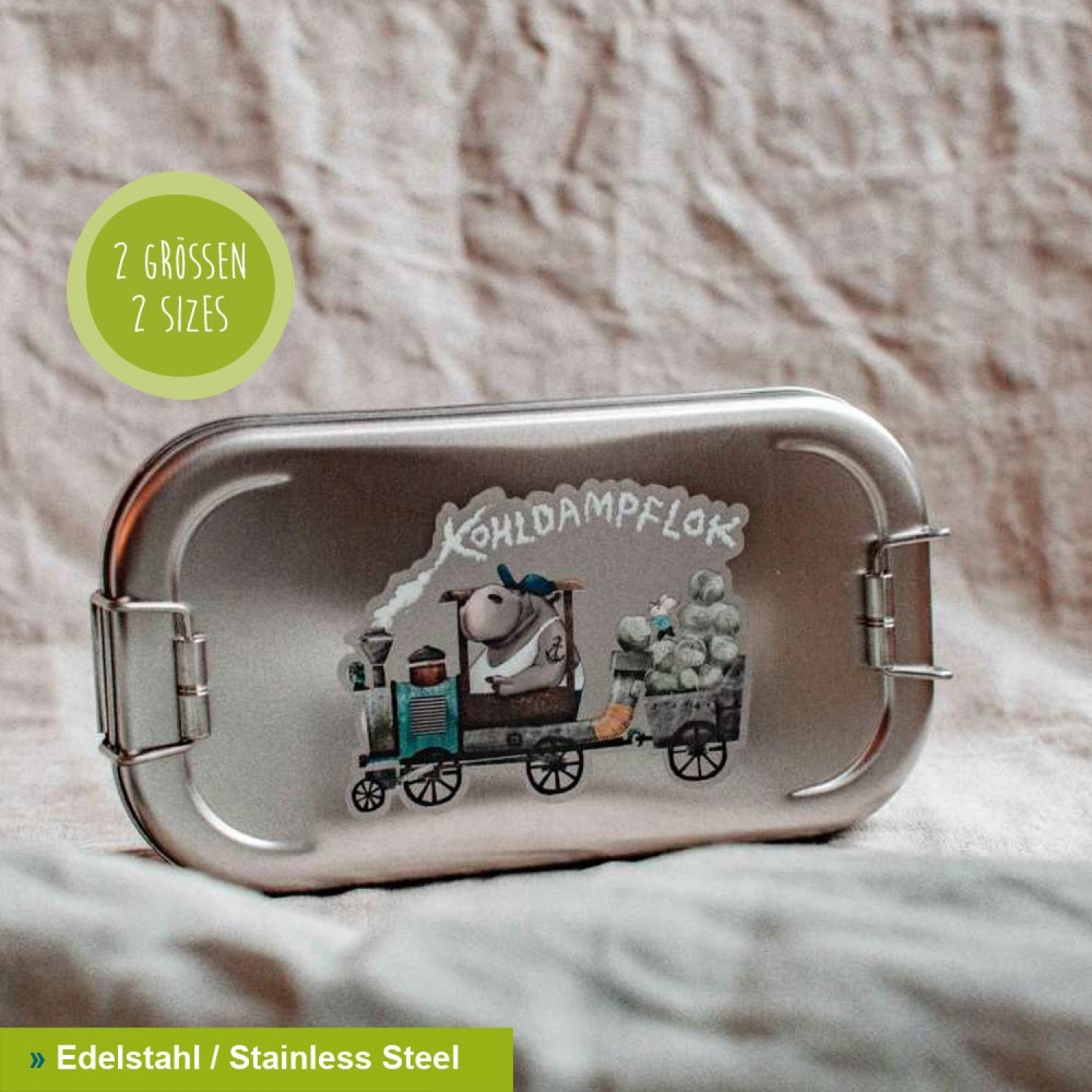 Kids Stainless Steel Lunch Box Steam Loco » Tindobo