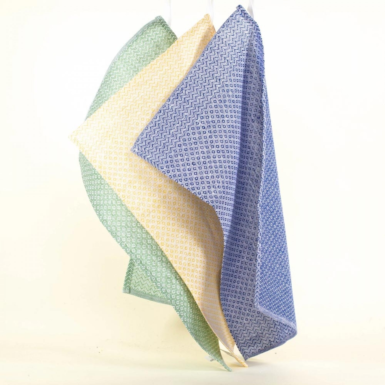 Linen Guest Towels Beautiful Diamond Set of 3 » nahtur-design