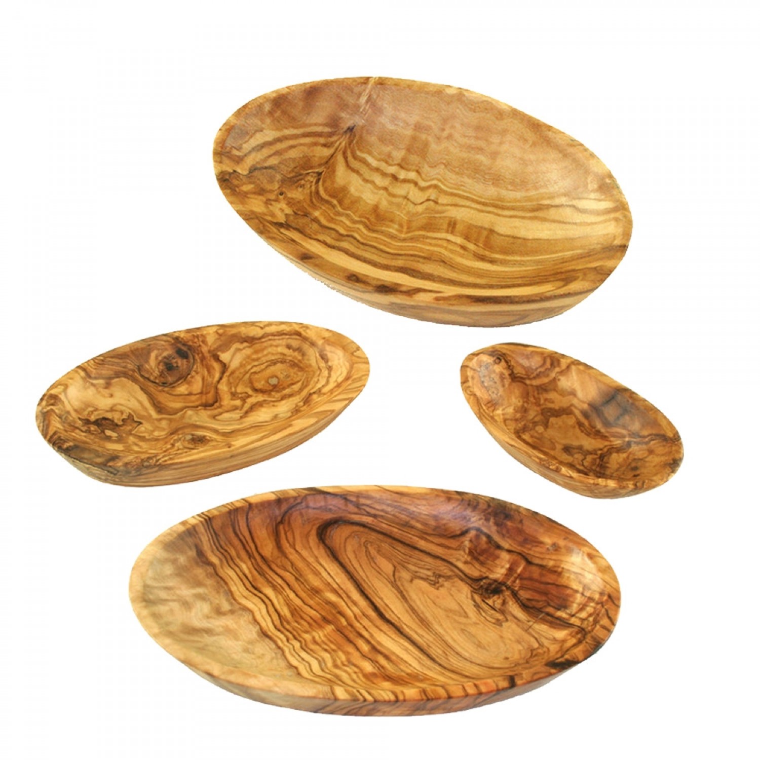 Olive Wood Bowls, oval, various lengths | Olivenholz erleben