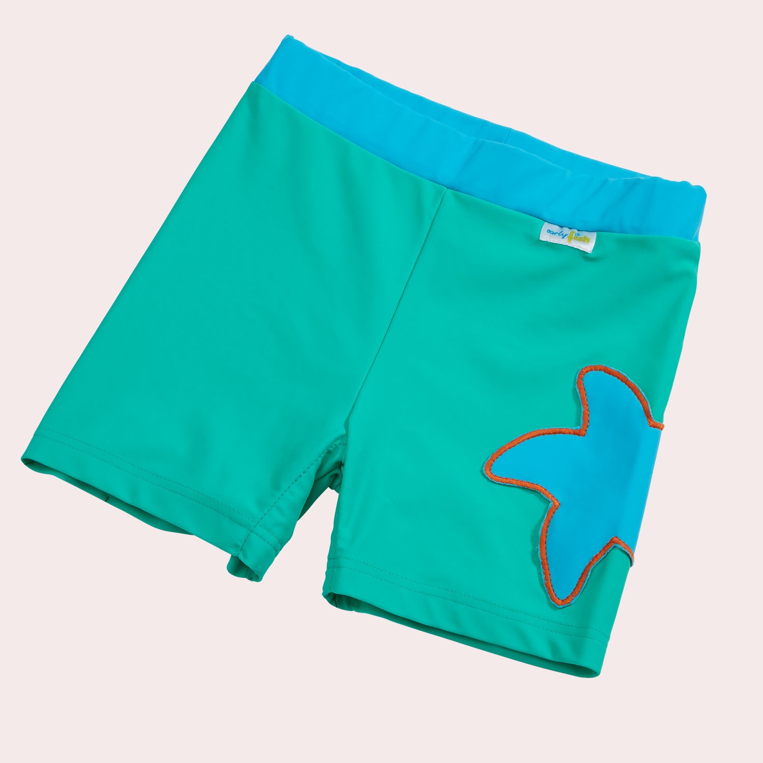 Sea green Kids Bathing Trunks with UV Protection | early fish