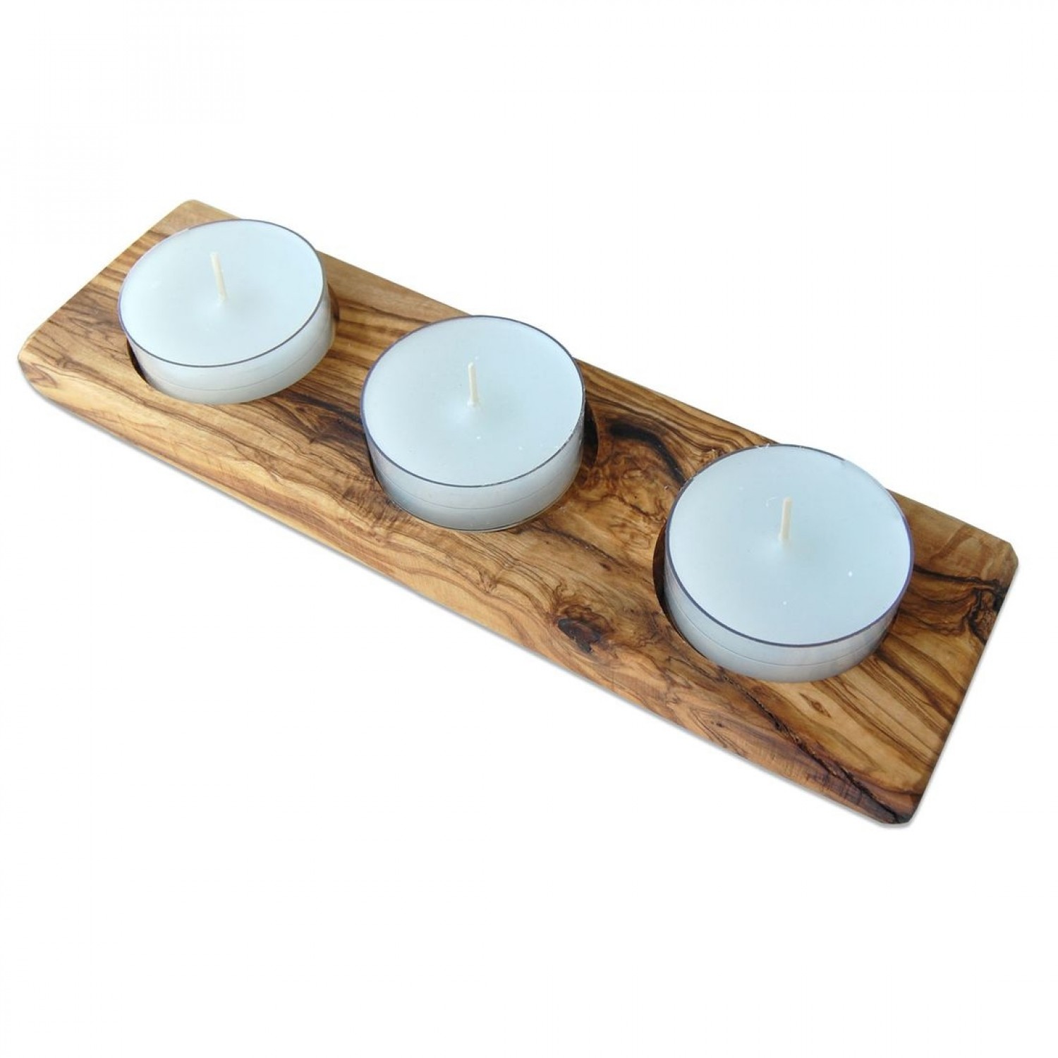 Candle Holder TRIO made of Olive Wood | D.O.M.