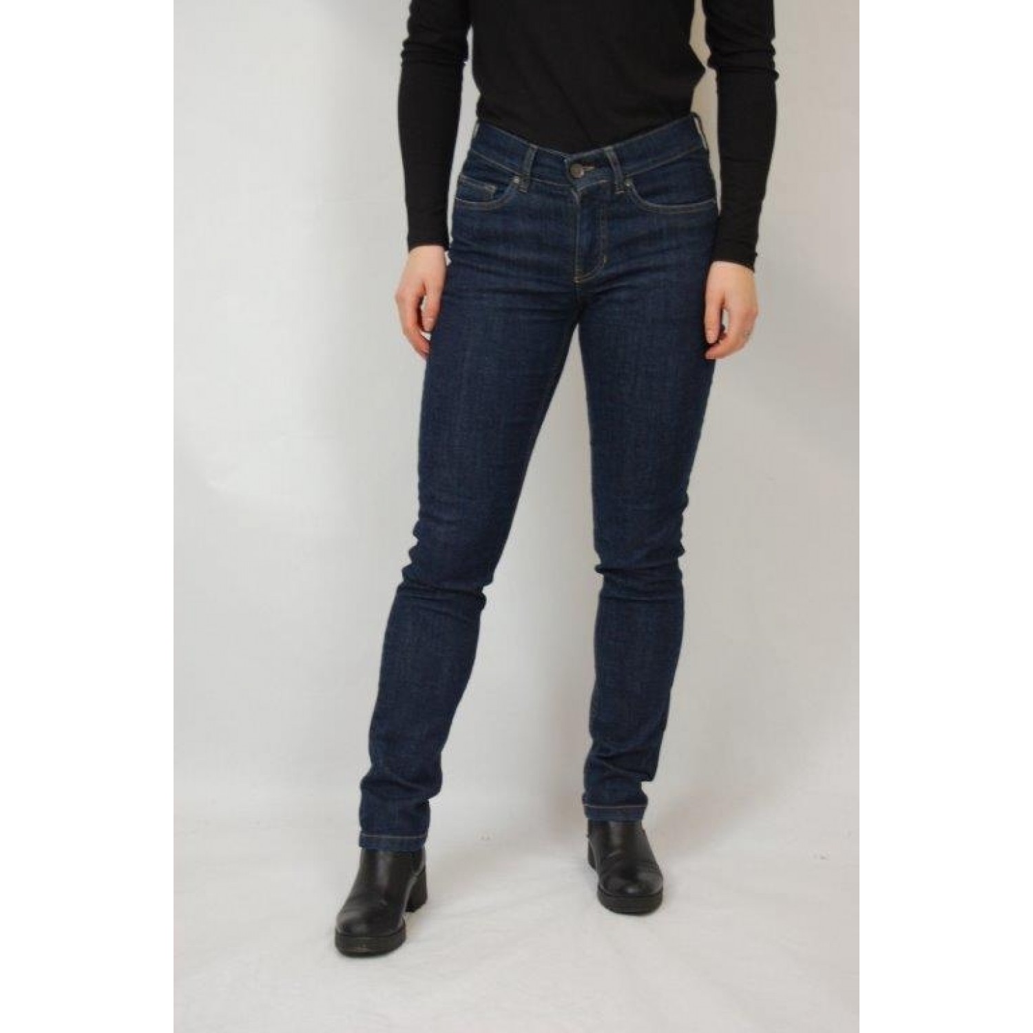 Dark Blue Organic Cotton Stretch Skinny Jeans ALINA » bloomers