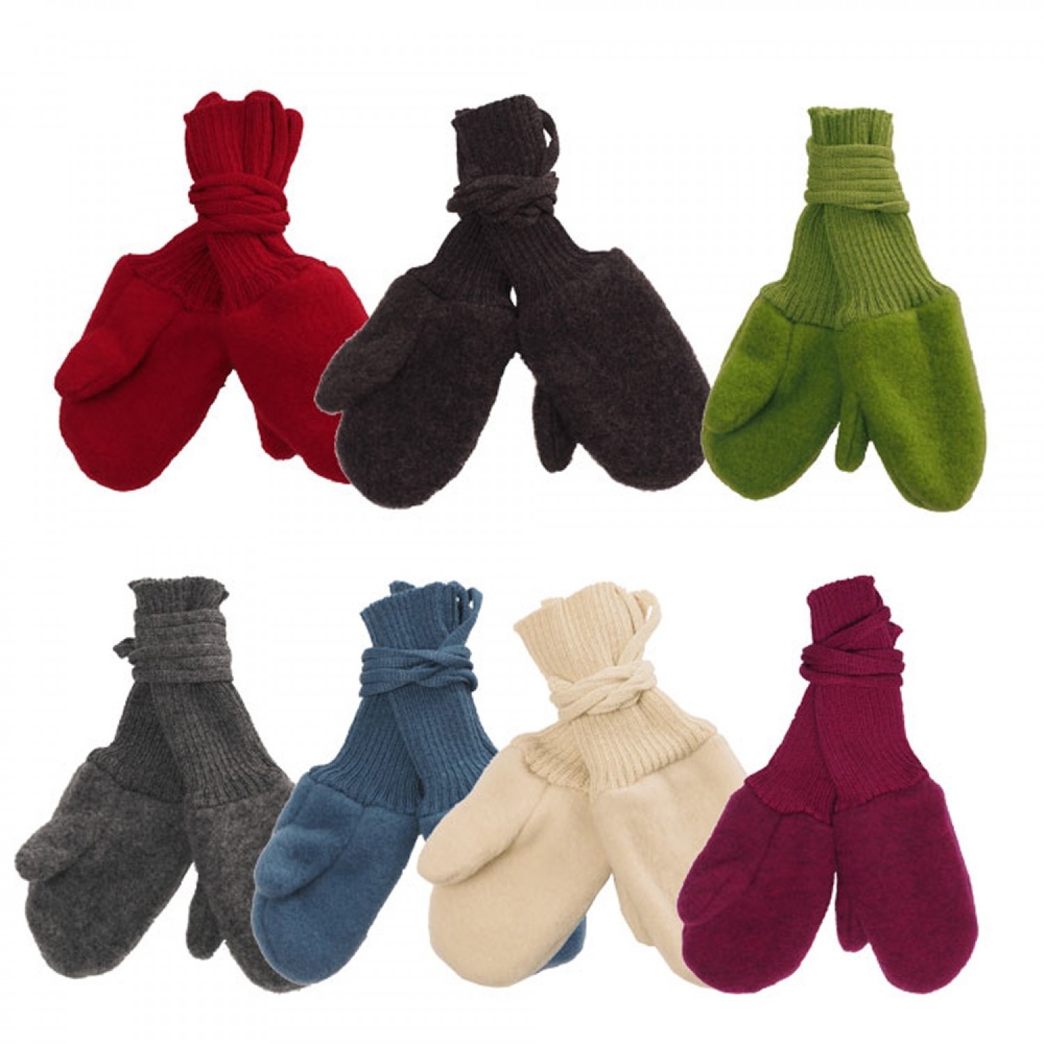 Reiff Kids woolen Fleece Gloves of Eco Wool