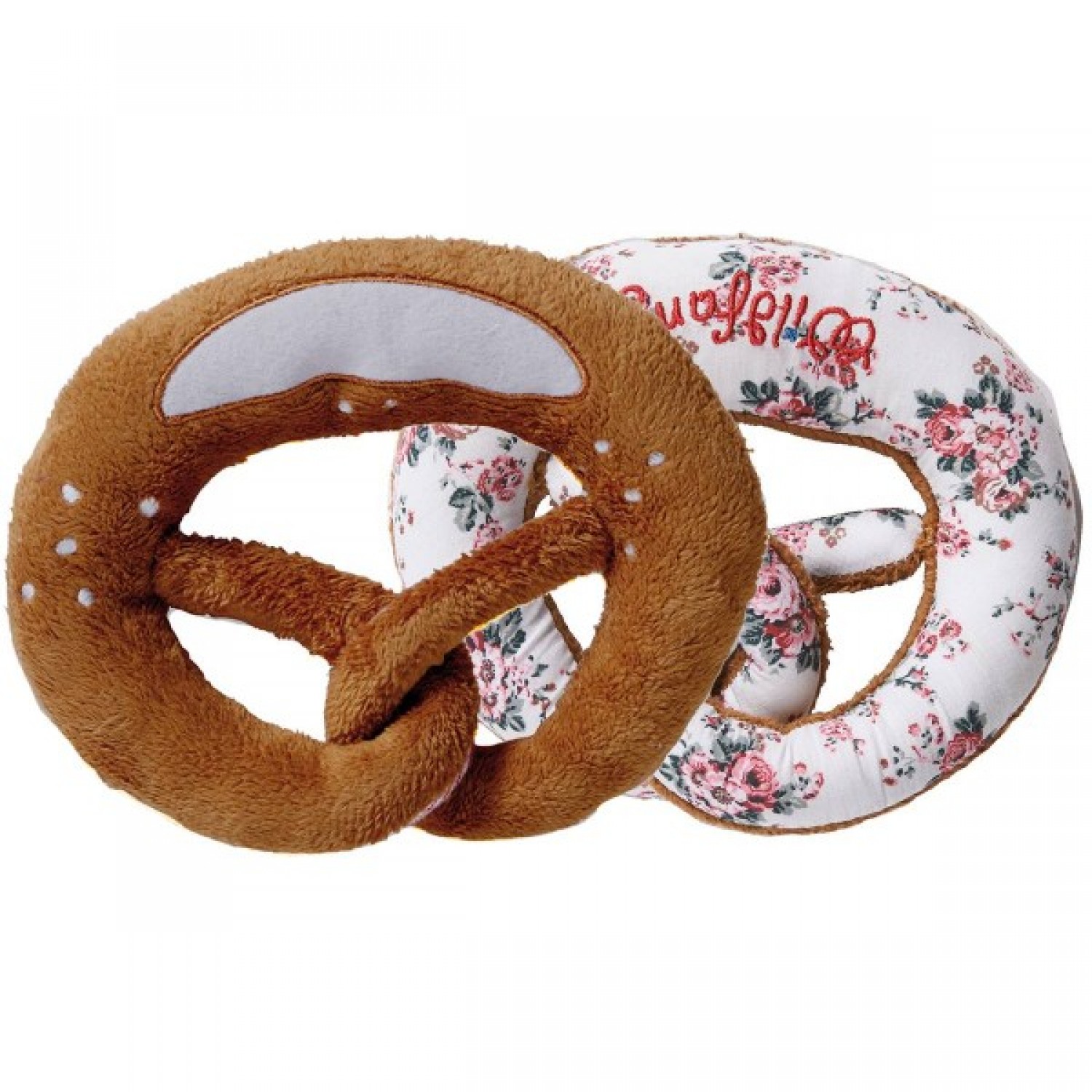 Rattling pretzel foral – Eco grabbing toy | nyani