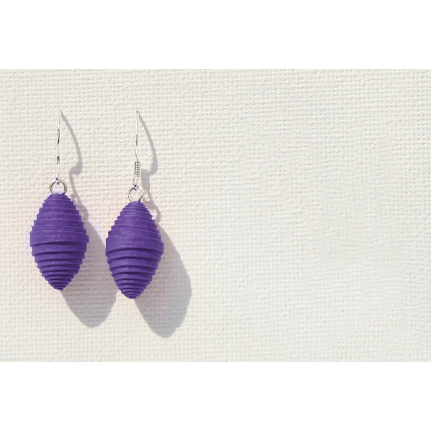 Fair & Eco Paper Earrings Violet | Sundara Paper Art
