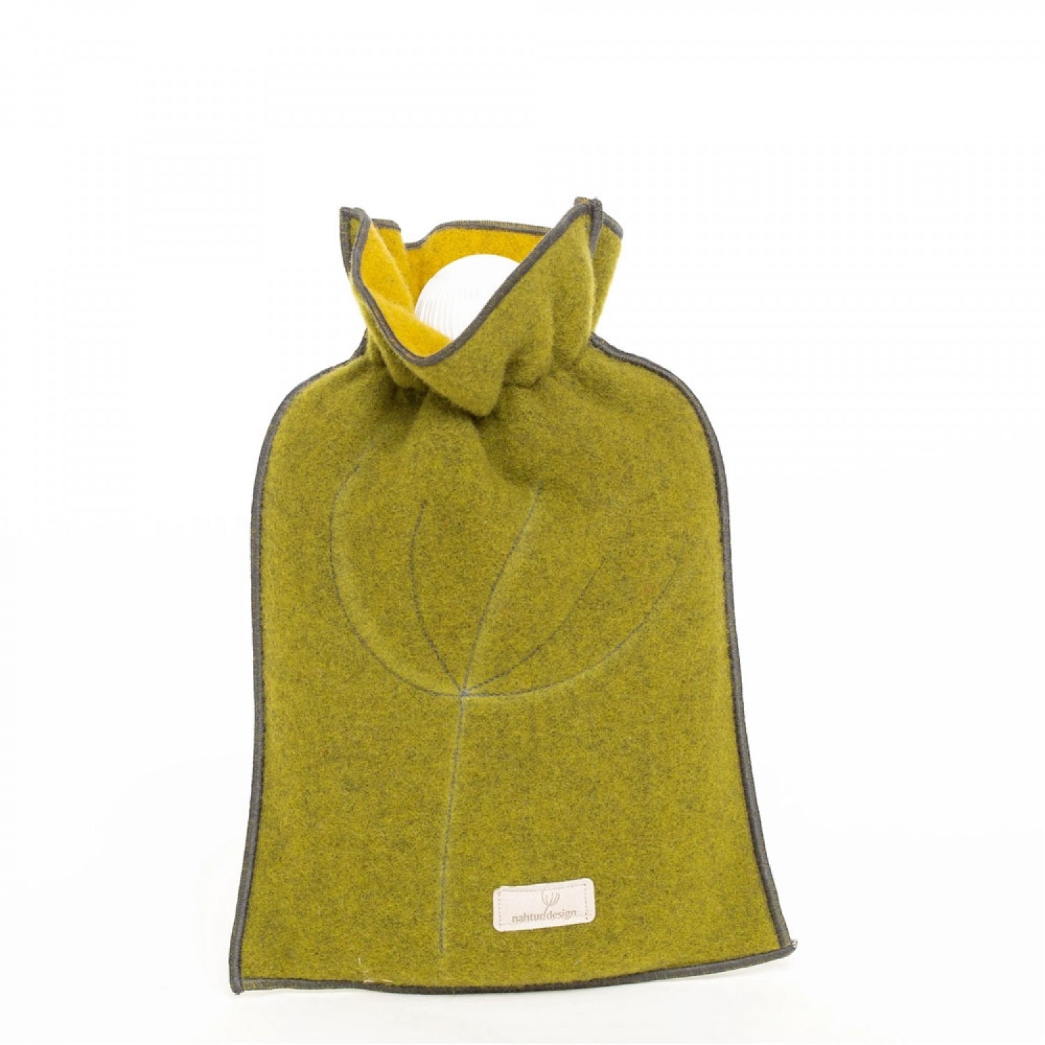 Eco Hot Water Bottle with Loden Cover – Moss 0.8 L » nahtur-design