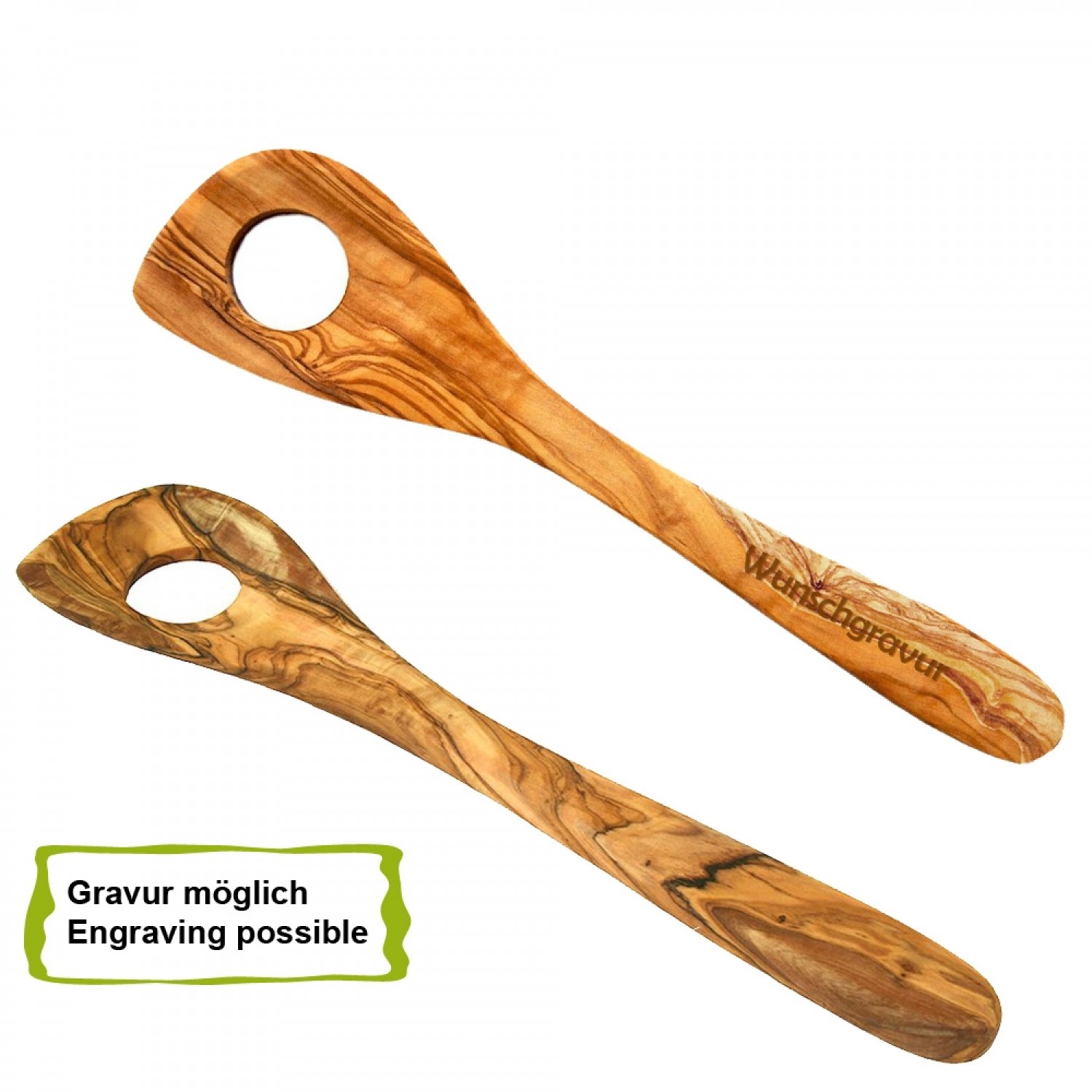 Olive Wood Risotto Spoon, Engraving possible | D.O.M. 